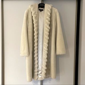 Faux fur coat jacket